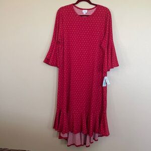 LuluRoe Maurine-2XL Red Dress